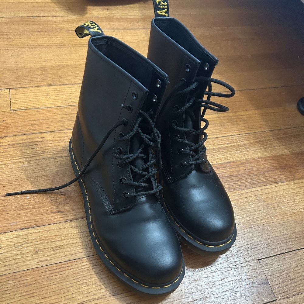 Black Lace-Up Doc Martins